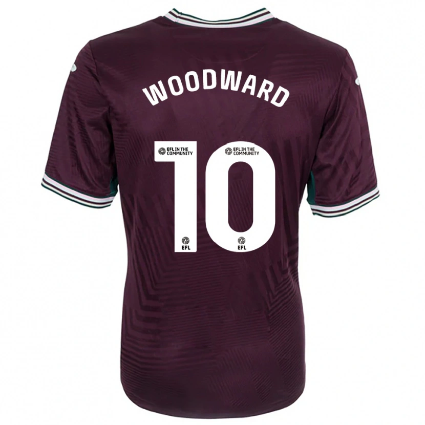 Danxen Herren Thomas Woodward #10 Rostrot Weiß Auswärtstrikot Trikot 2025/26 T-Shirt
