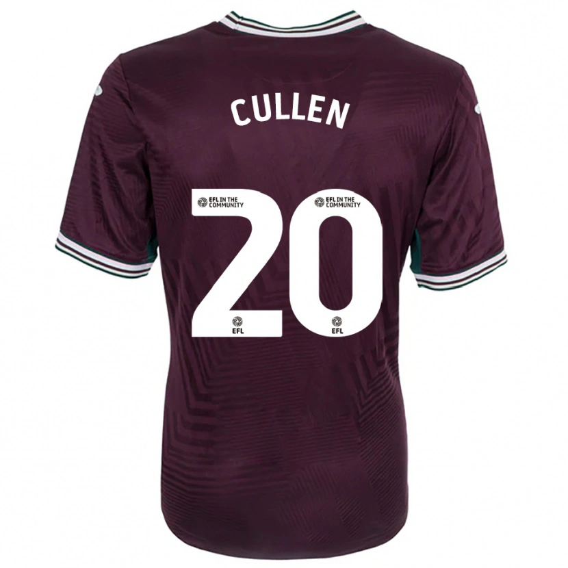 Danxen Herren Liam Cullen #20 Rostrot Weiß Auswärtstrikot Trikot 2025/26 T-Shirt