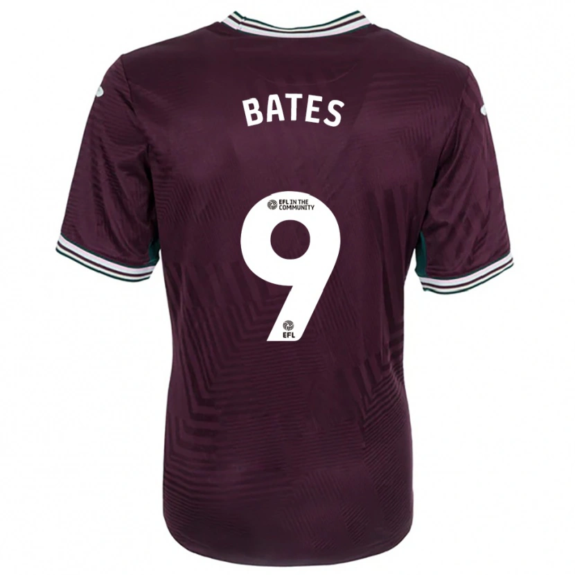 Danxen Herren Morgan Bates #9 Rostrot Weiß Auswärtstrikot Trikot 2025/26 T-Shirt