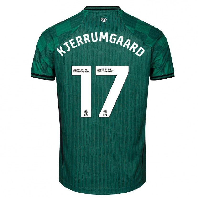 Danxen Herren Luca Kjerrumgaard #17 Grün Schwarz Auswärtstrikot Trikot 2025/26 T-Shirt
