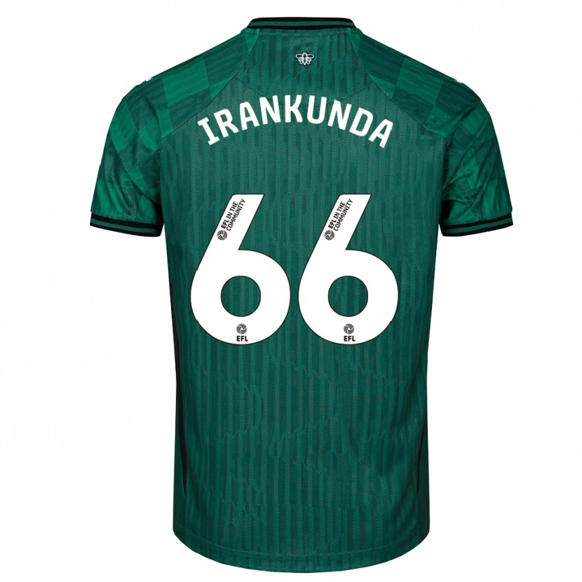 Danxen Herren Nestory Irankunda #66 Grün Schwarz Auswärtstrikot Trikot 2025/26 T-Shirt