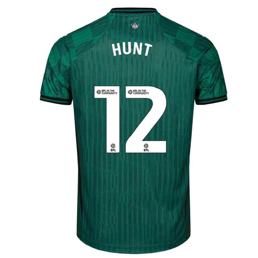 Danxen Herren Conrad Hunt #12 Grün Schwarz Auswärtstrikot Trikot 2025/26 T-Shirt