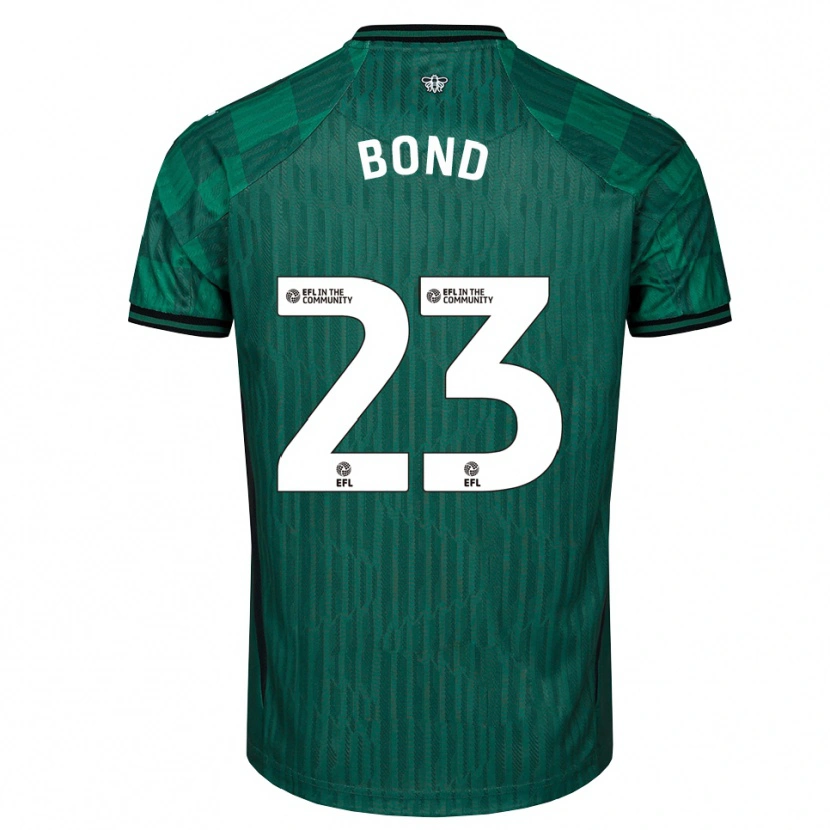 Danxen Herren Jonathan Bond #23 Grün Schwarz Auswärtstrikot Trikot 2025/26 T-Shirt