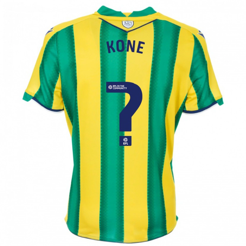 Danxen Herren Cheick Kone #0 Gelb Grün Auswärtstrikot Trikot 2025/26 T-Shirt