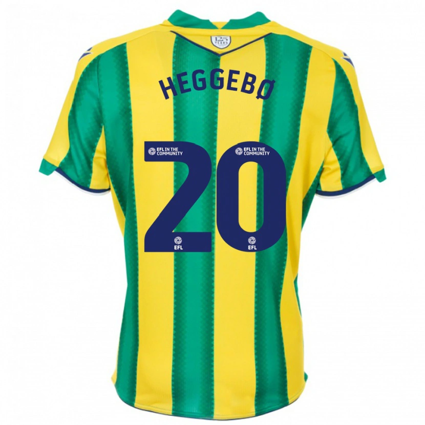 Danxen Herren Aune Heggebø #20 Gelb Grün Auswärtstrikot Trikot 2025/26 T-Shirt