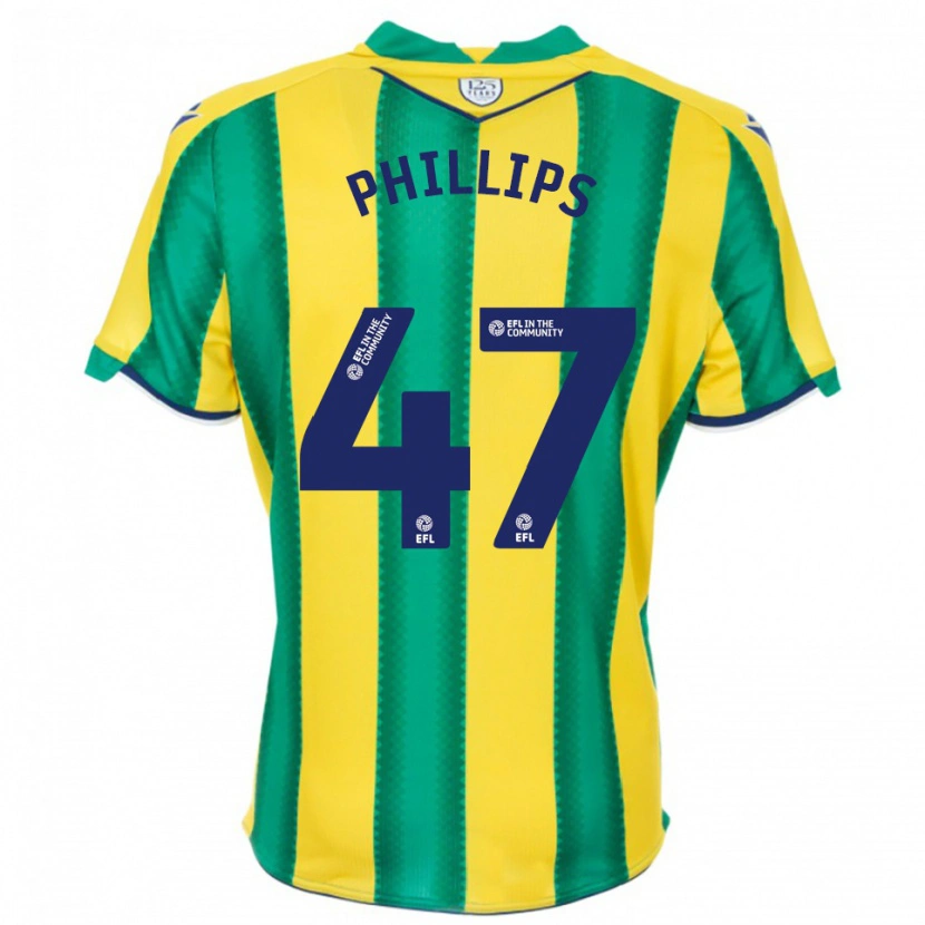Danxen Herren Nat Phillips #47 Gelb Grün Auswärtstrikot Trikot 2025/26 T-Shirt