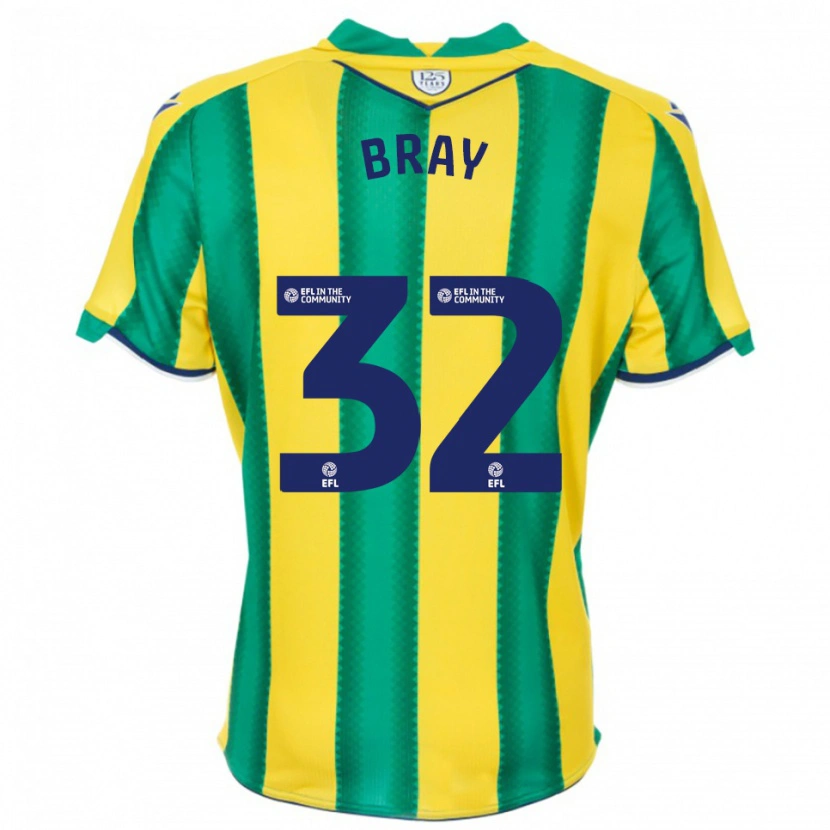 Danxen Herren Jack Bray #32 Gelb Grün Auswärtstrikot Trikot 2025/26 T-Shirt