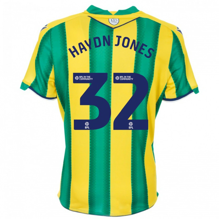 Danxen Herren Mackenzie Haydn Jones #32 Gelb Grün Auswärtstrikot Trikot 2025/26 T-Shirt