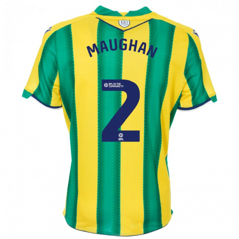 Danxen Herren Alfie Maughan #2 Gelb Grün Auswärtstrikot Trikot 2025/26 T-Shirt