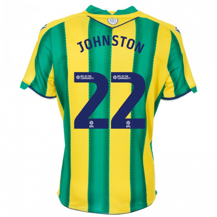 Danxen Herren Mikey Johnston #22 Gelb Grün Auswärtstrikot Trikot 2025/26 T-Shirt