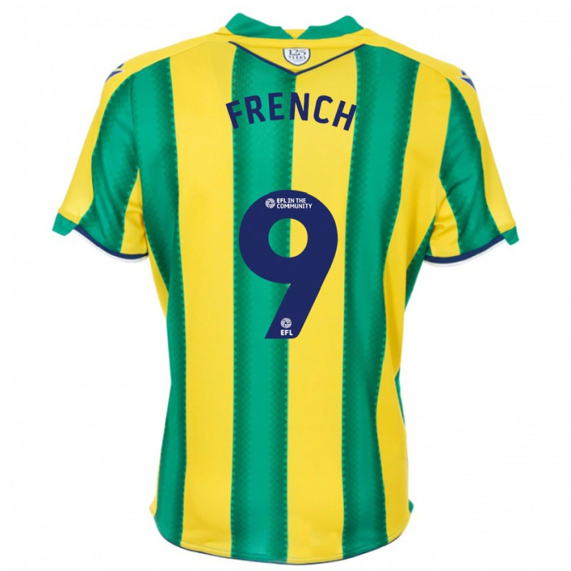 Danxen Herren Harry French #9 Gelb Grün Auswärtstrikot Trikot 2025/26 T-Shirt