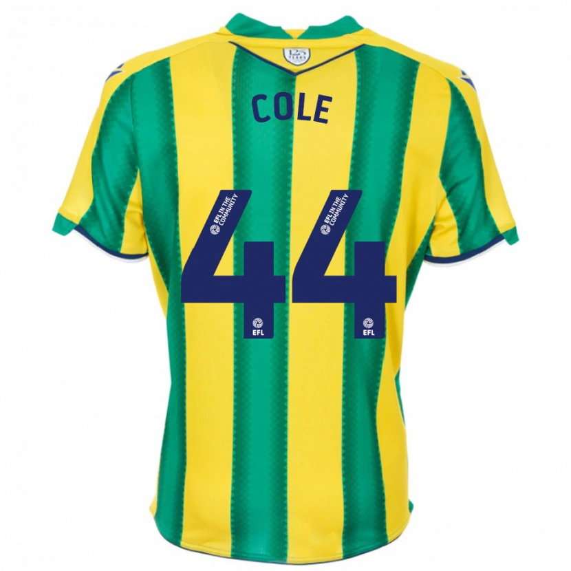 Danxen Herren Devante Cole #44 Gelb Grün Auswärtstrikot Trikot 2025/26 T-Shirt