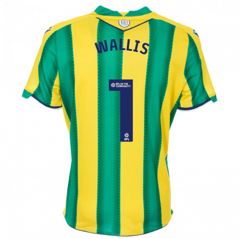 Danxen Herren Joe Wallis #1 Gelb Grün Auswärtstrikot Trikot 2025/26 T-Shirt
