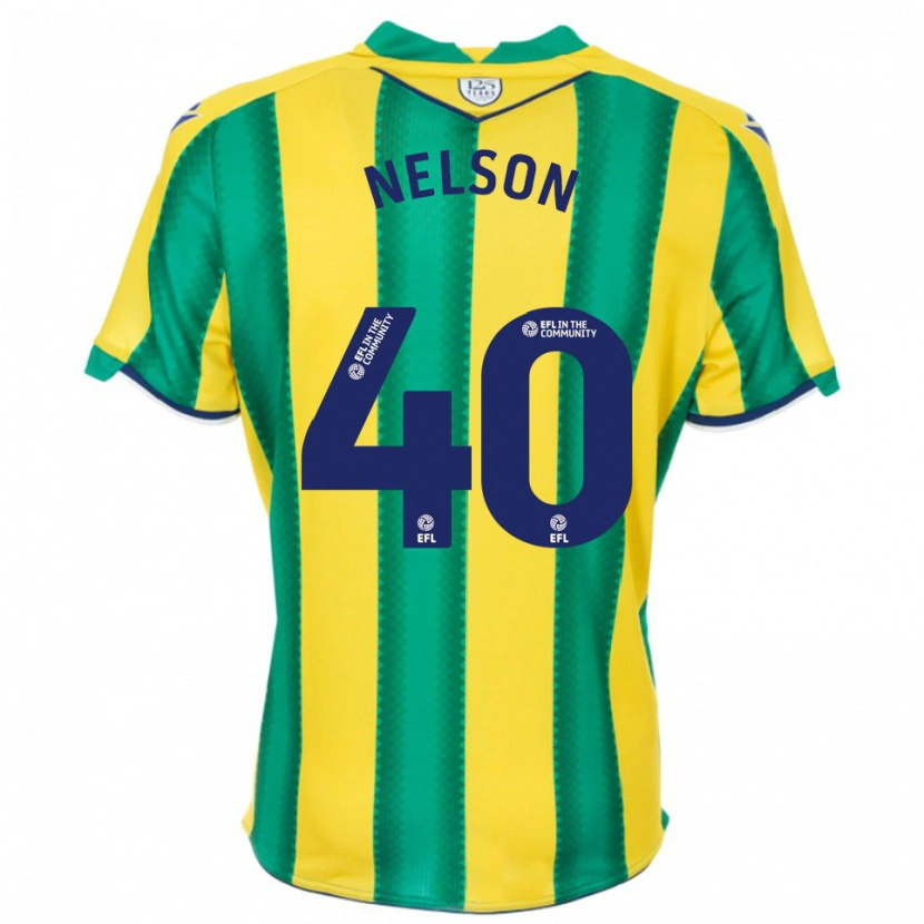 Danxen Herren Deago Nelson #40 Gelb Grün Auswärtstrikot Trikot 2025/26 T-Shirt