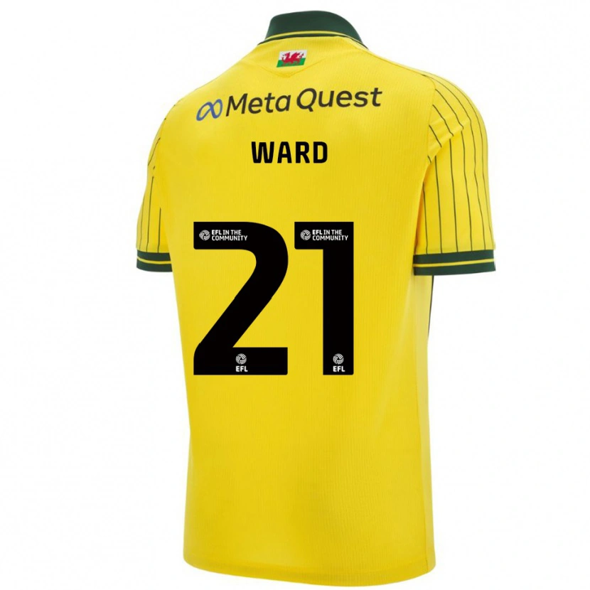 Danxen Herren Danny Ward #21 Gelb Grün Auswärtstrikot Trikot 2025/26 T-Shirt