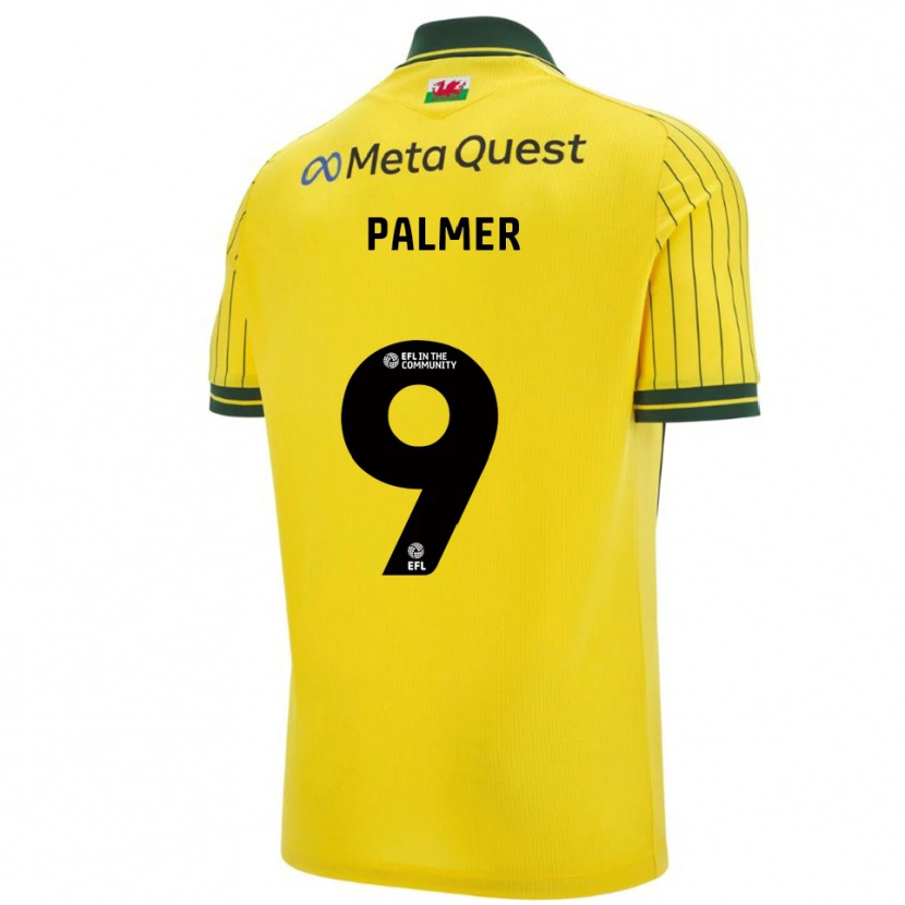 Danxen Herren Ollie Palmer #9 Gelb Grün Auswärtstrikot Trikot 2025/26 T-Shirt