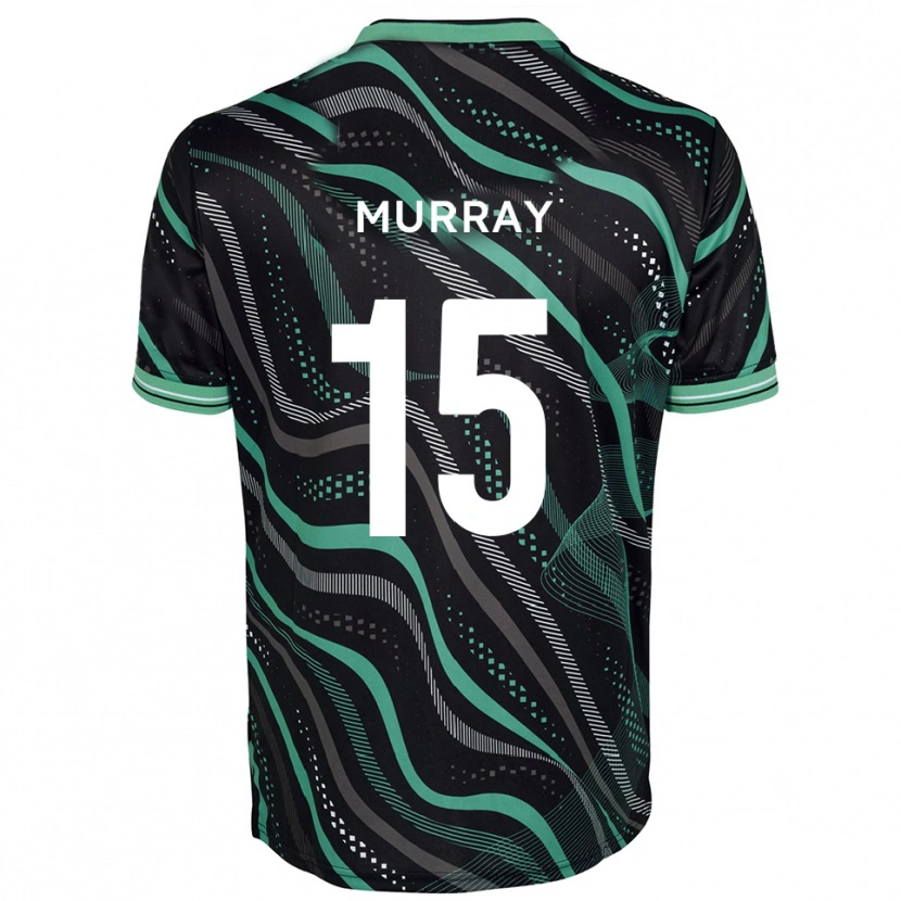 Danxen Herren Sam Murray #15 Schwarz Grün Auswärtstrikot Trikot 2025/26 T-Shirt