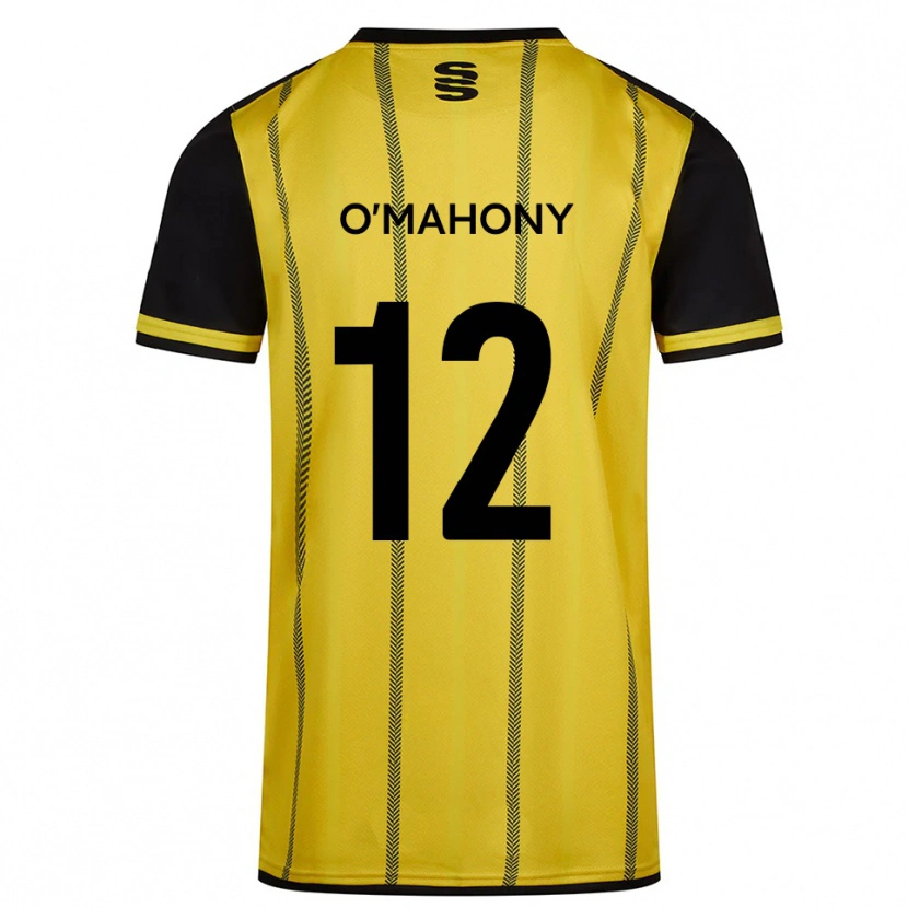 Danxen Herren Orlaith O'mahony #12 Gelb Schwarz Auswärtstrikot Trikot 2025/26 T-Shirt