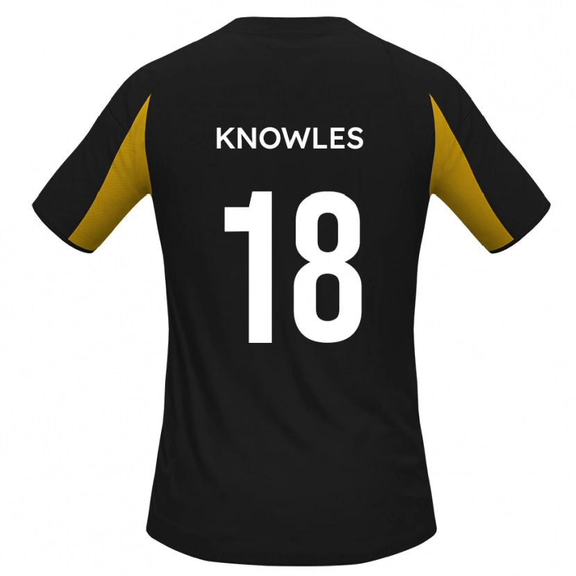 Danxen Herren Jimmy Knowles #18 Schwarz Gelb Auswärtstrikot Trikot 2025/26 T-Shirt