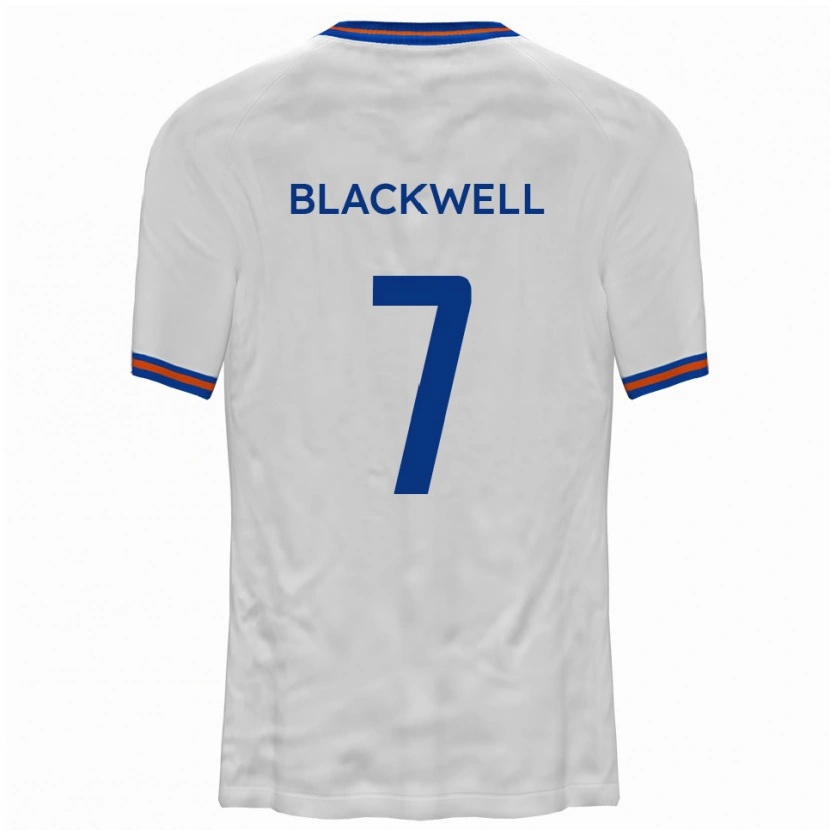Danxen Herren Tom Blackwell #7 Weiß Blau Auswärtstrikot Trikot 2025/26 T-Shirt