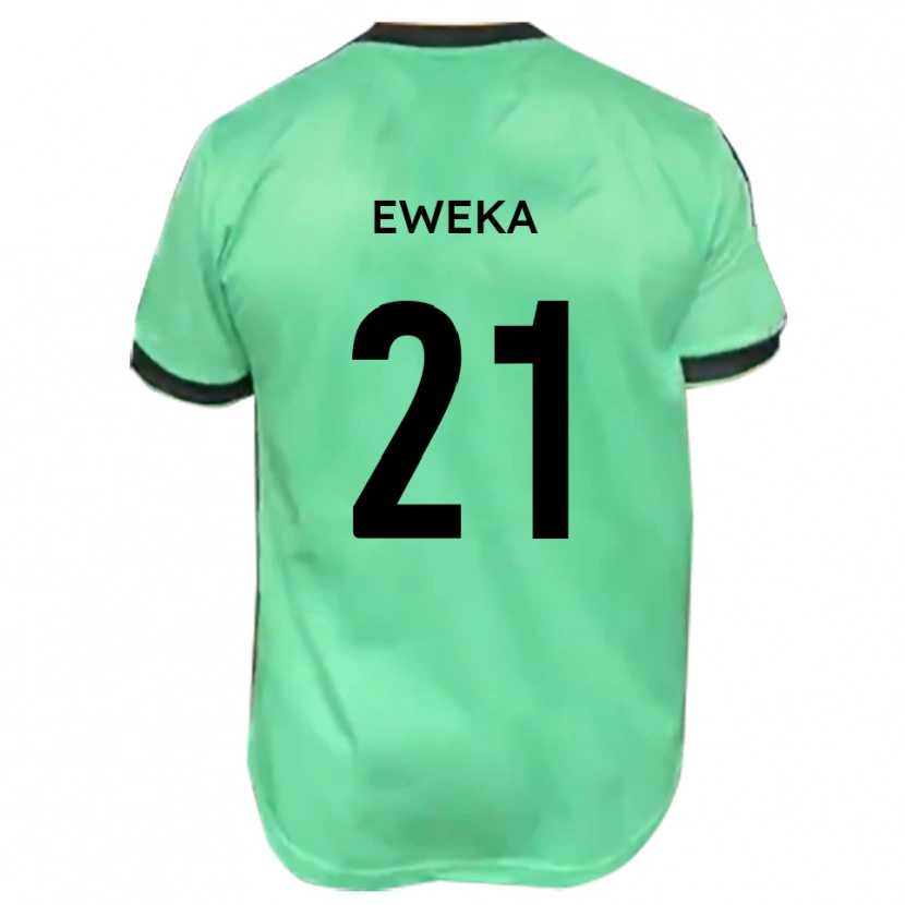 Danxen Herren Temi Eweka #21 Türkis Schwarz Auswärtstrikot Trikot 2025/26 T-Shirt