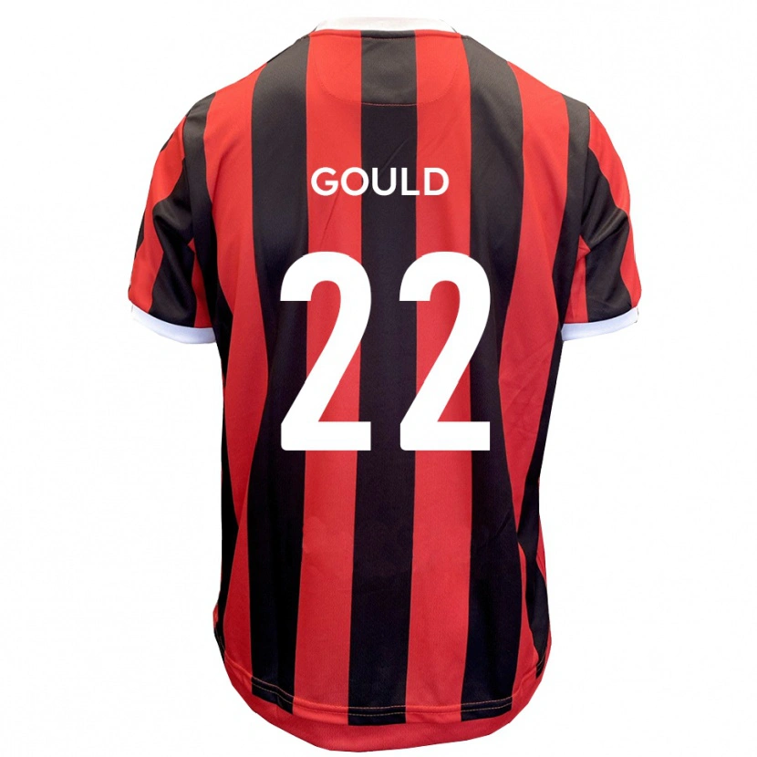 Danxen Herren Matt Gould #22 Rot Schwarz Auswärtstrikot Trikot 2025/26 T-Shirt