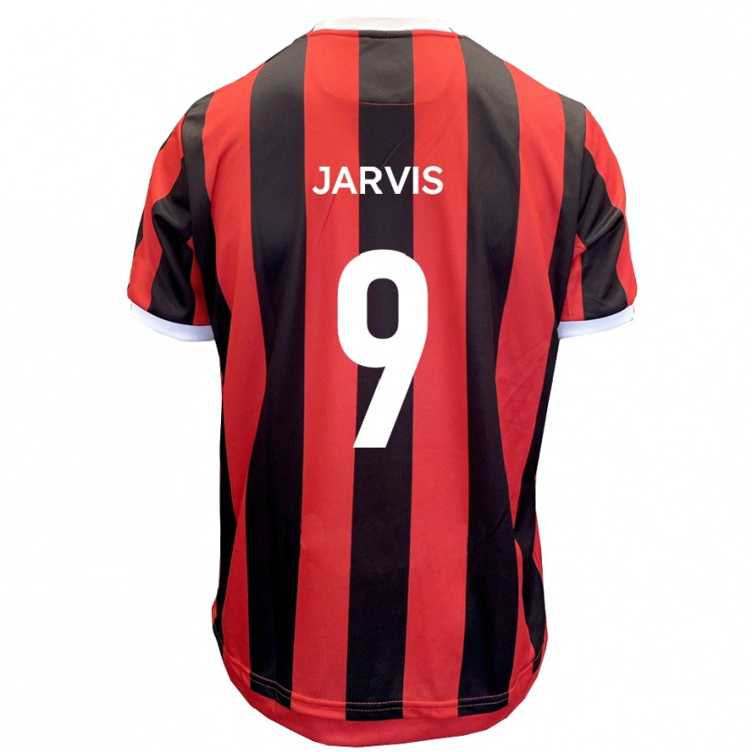 Danxen Herren Aaron Jarvis #9 Rot Schwarz Auswärtstrikot Trikot 2025/26 T-Shirt