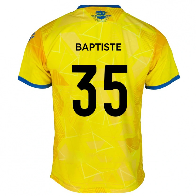 Danxen Herren Dante Baptiste #35 Gelb Blau Auswärtstrikot Trikot 2025/26 T-Shirt