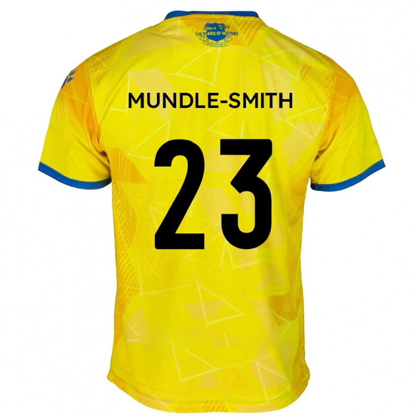 Danxen Herren Jaydn Mundle-Smith #23 Gelb Blau Auswärtstrikot Trikot 2025/26 T-Shirt
