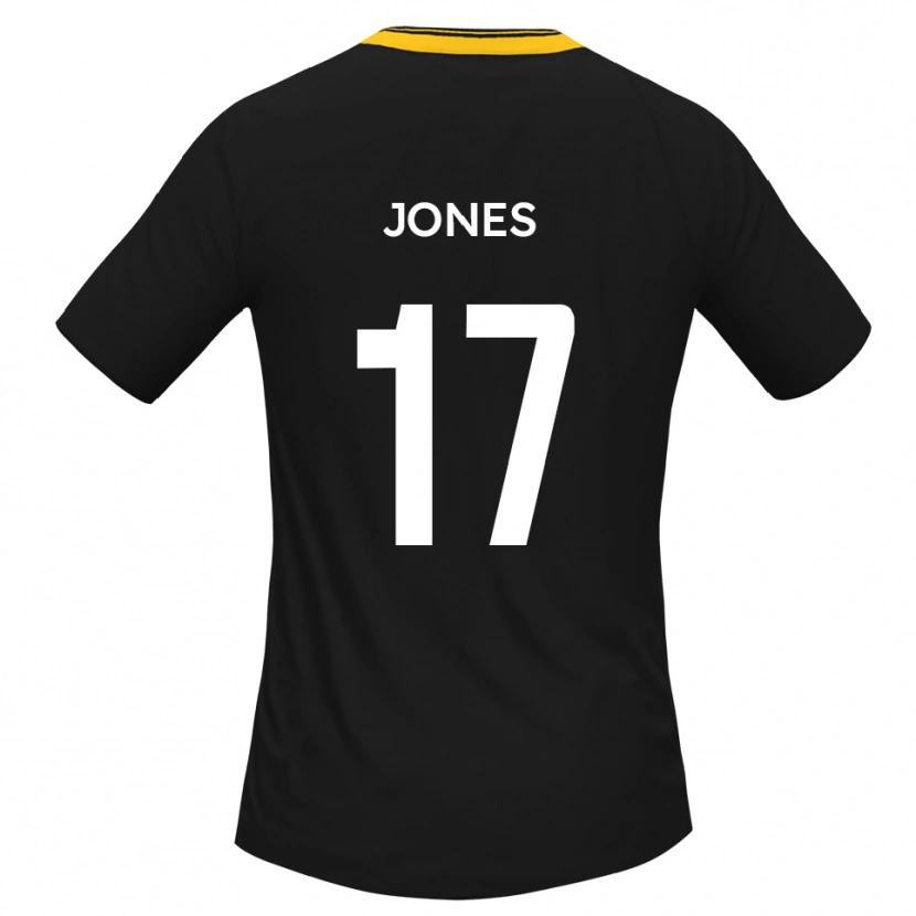 Danxen Herren Aaron Jones #17 Schwarz Gelb Auswärtstrikot Trikot 2025/26 T-Shirt