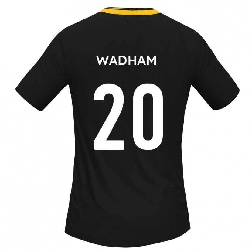 Danxen Herren Jack Wadham #20 Schwarz Gelb Auswärtstrikot Trikot 2025/26 T-Shirt
