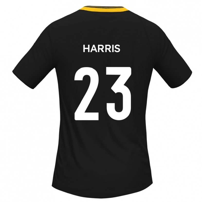 Danxen Herren Jayden Harris #23 Schwarz Gelb Auswärtstrikot Trikot 2025/26 T-Shirt