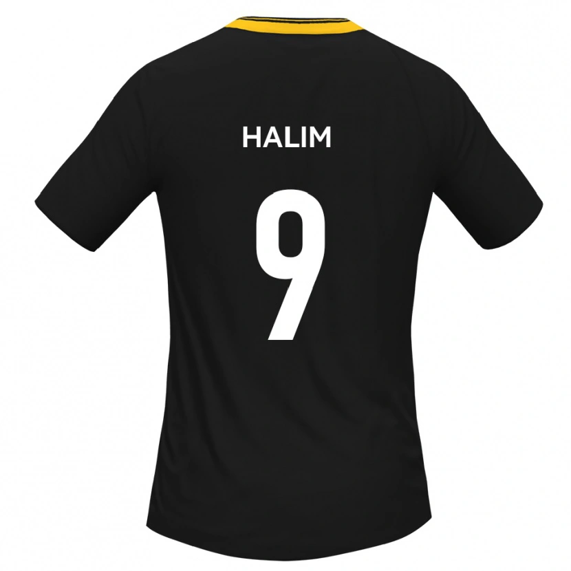Danxen Herren Mehmet Halim #9 Schwarz Gelb Auswärtstrikot Trikot 2025/26 T-Shirt