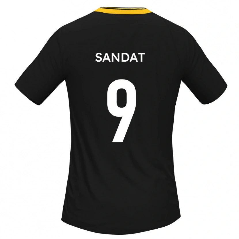 Danxen Herren Henry Sandat #9 Schwarz Gelb Auswärtstrikot Trikot 2025/26 T-Shirt