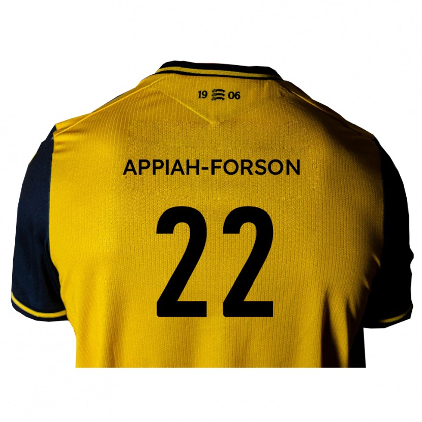 Danxen Herren Keenan Appiah-Forson #22 Gelb Schwarz Auswärtstrikot Trikot 2025/26 T-Shirt