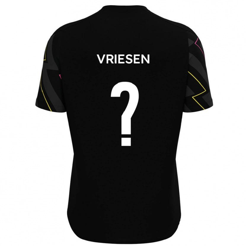 Danxen Herren Fabian Vriesen #0 Schwarz Grau Auswärtstrikot Trikot 2025/26 T-Shirt