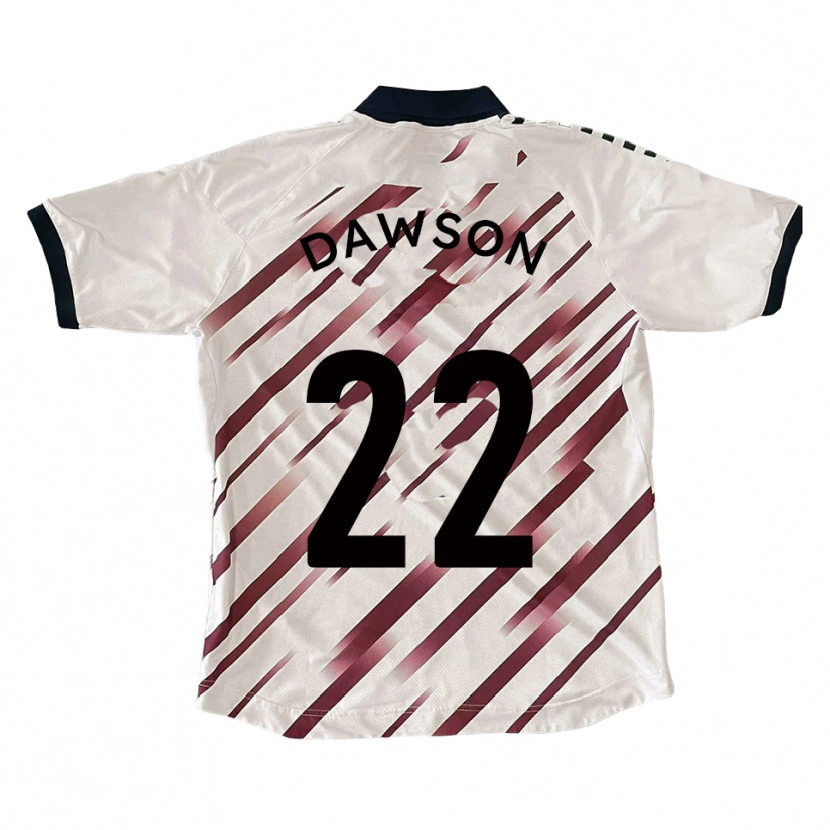 Danxen Herren Joey Dawson #22 Weiß Rot Auswärtstrikot Trikot 2025/26 T-Shirt