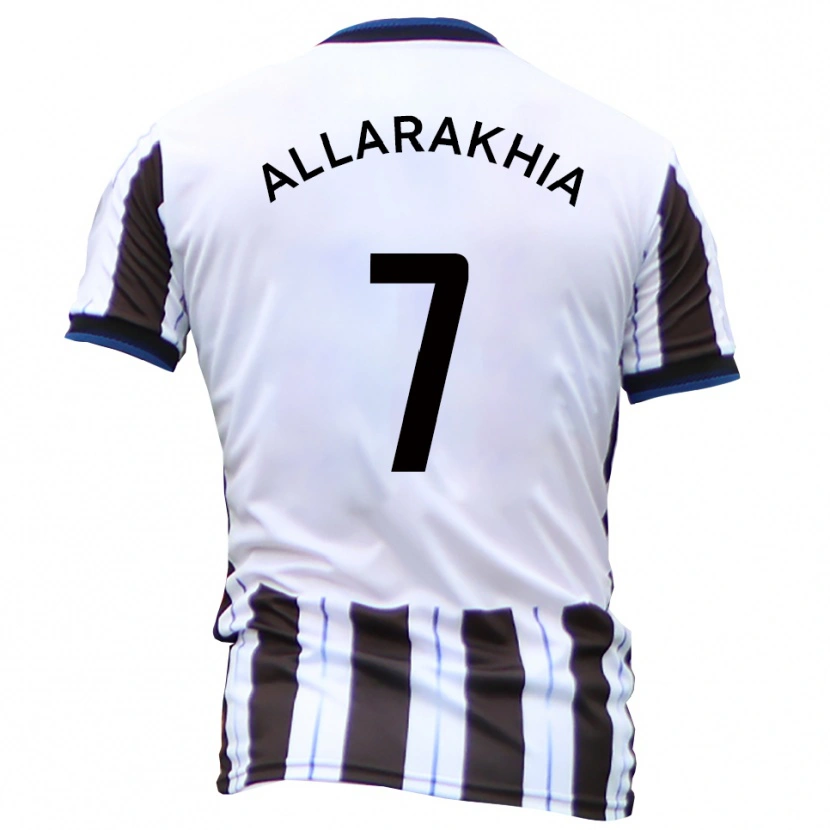 Danxen Herren Tarryn Allarakhia #7 Weiß Schwarz Auswärtstrikot Trikot 2025/26 T-Shirt