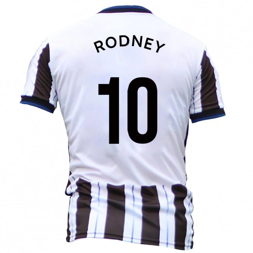 Danxen Herren Devante Rodney #10 Weiß Schwarz Auswärtstrikot Trikot 2025/26 T-Shirt