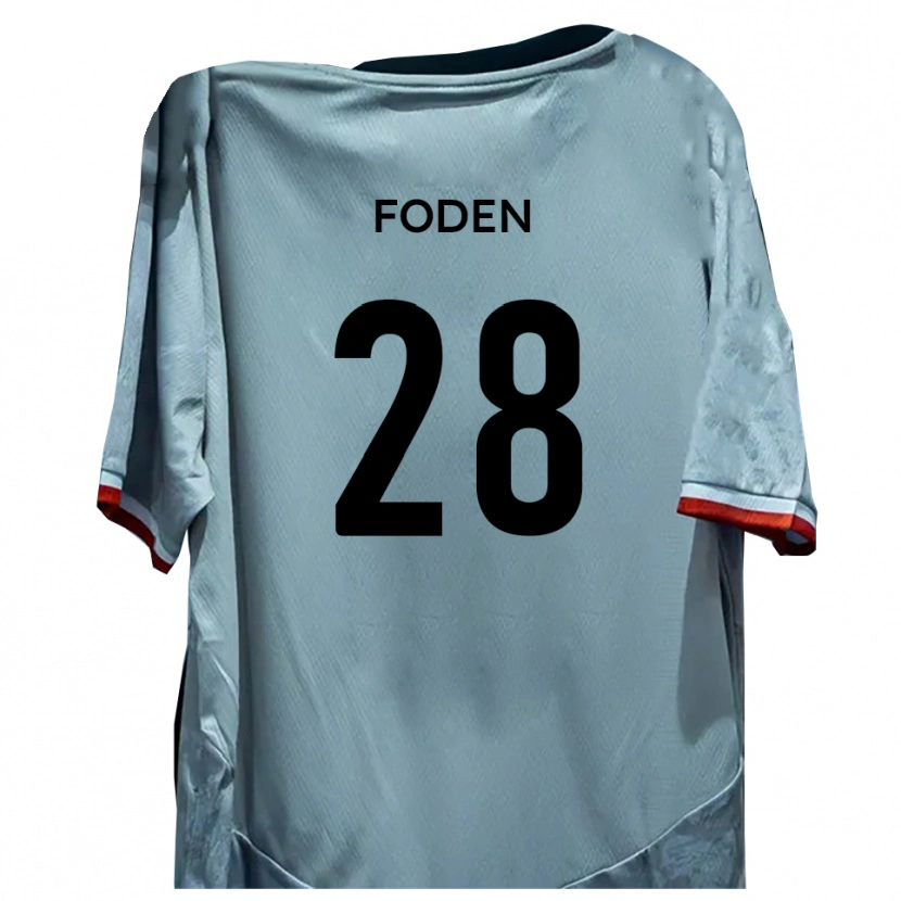 Danxen Herren Daniel Foden #28 Weiß Schwarz Auswärtstrikot Trikot 2025/26 T-Shirt