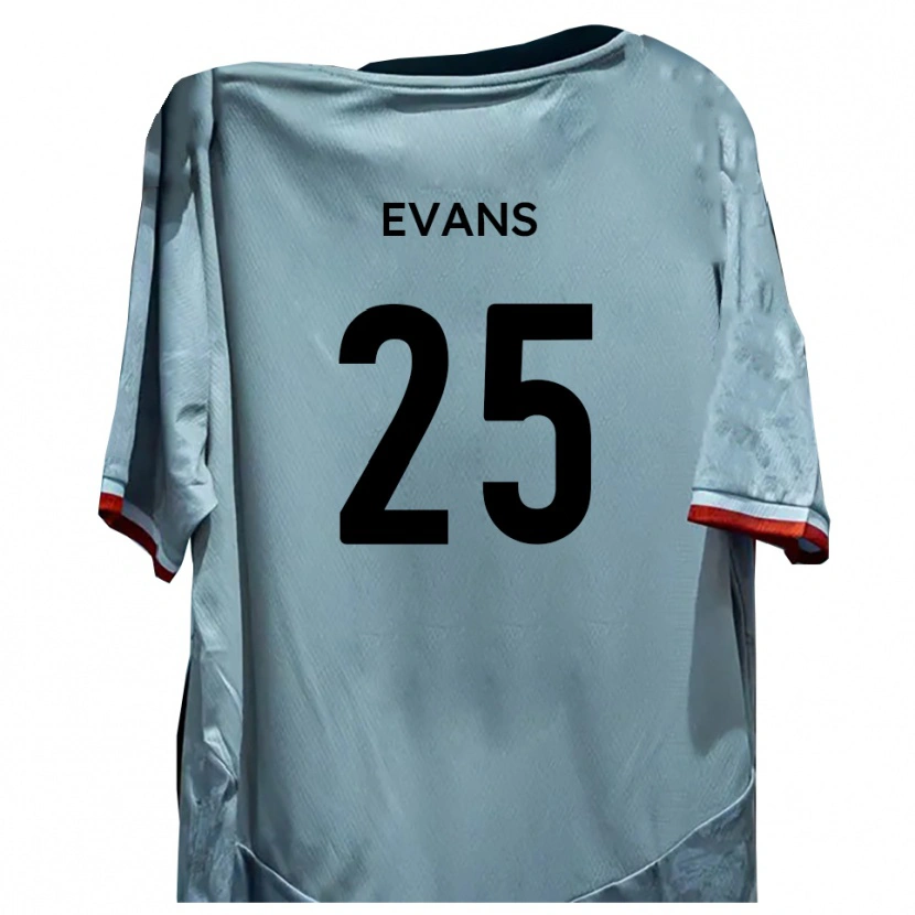 Danxen Herren Andy Evans #25 Weiß Schwarz Auswärtstrikot Trikot 2025/26 T-Shirt