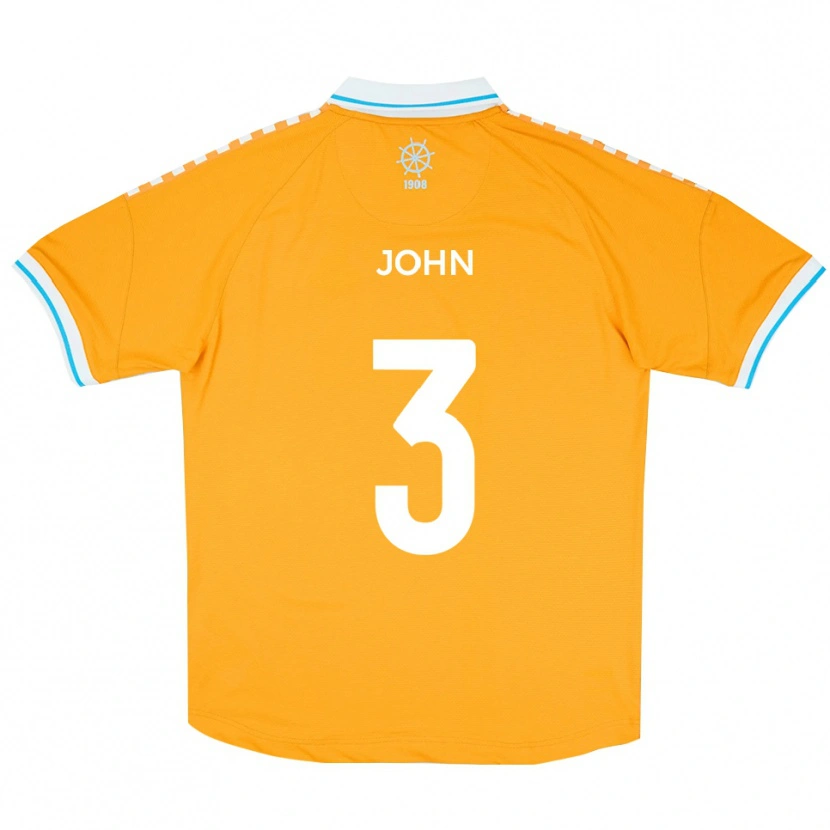 Danxen Herren Cameron John #3 Gelb Blau Auswärtstrikot Trikot 2025/26 T-Shirt