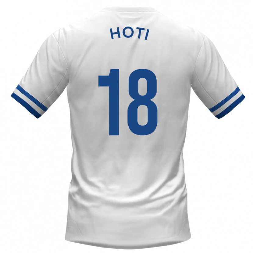 Danxen Herren Florent Hoti #18 Weiß Blau Auswärtstrikot Trikot 2025/26 T-Shirt