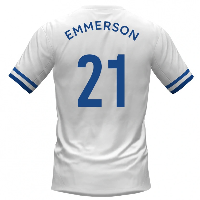 Danxen Herren Zak Emmerson #21 Weiß Blau Auswärtstrikot Trikot 2025/26 T-Shirt