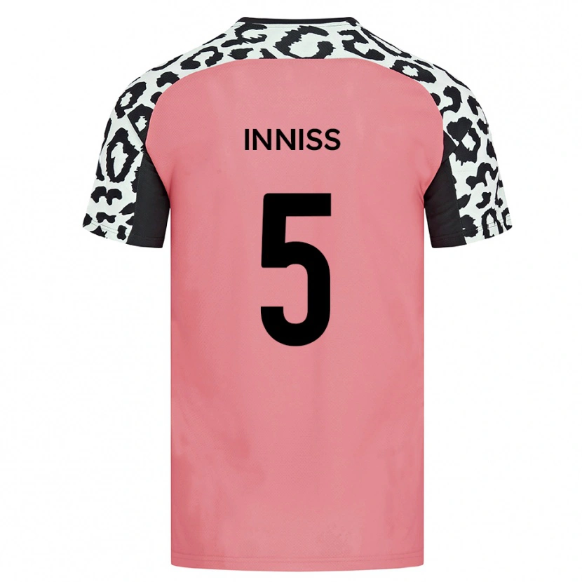 Danxen Herren Ryan Inniss #5 Pink Schwarz Auswärtstrikot Trikot 2025/26 T-Shirt