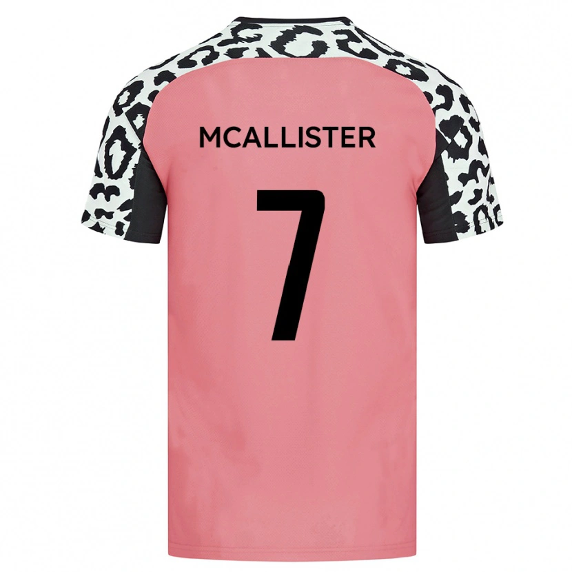 Danxen Herren Kyle Mcallister #7 Pink Schwarz Auswärtstrikot Trikot 2025/26 T-Shirt