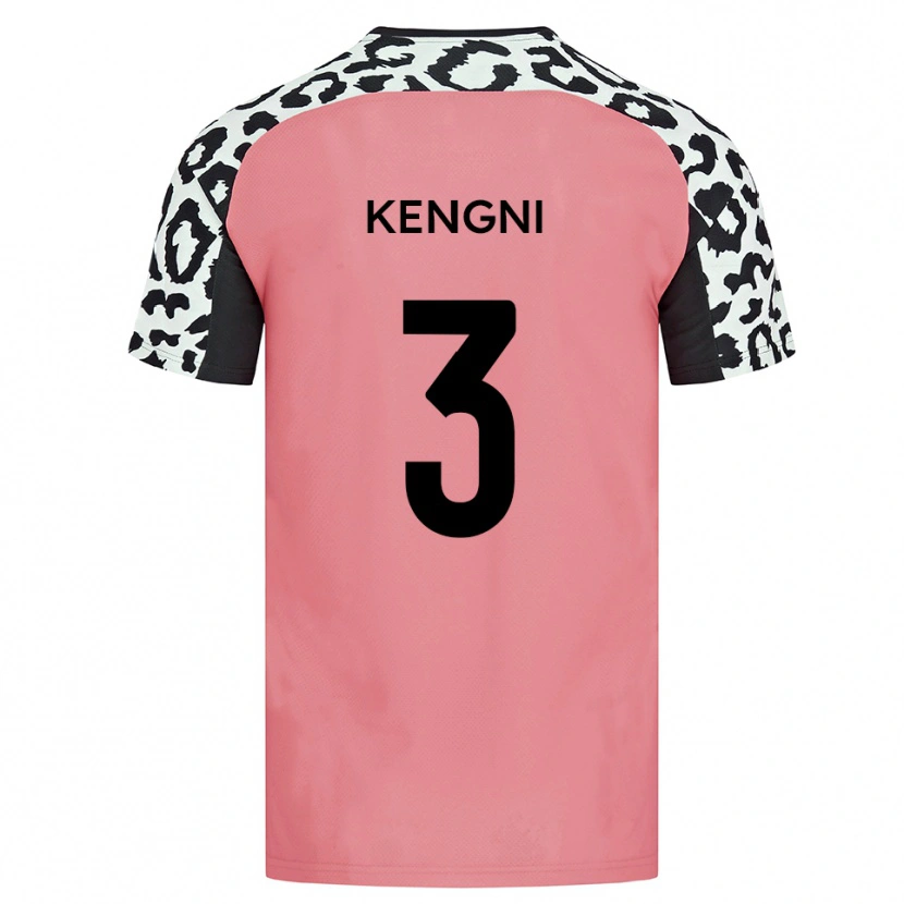 Danxen Herren Neil Kengni #3 Pink Schwarz Auswärtstrikot Trikot 2025/26 T-Shirt