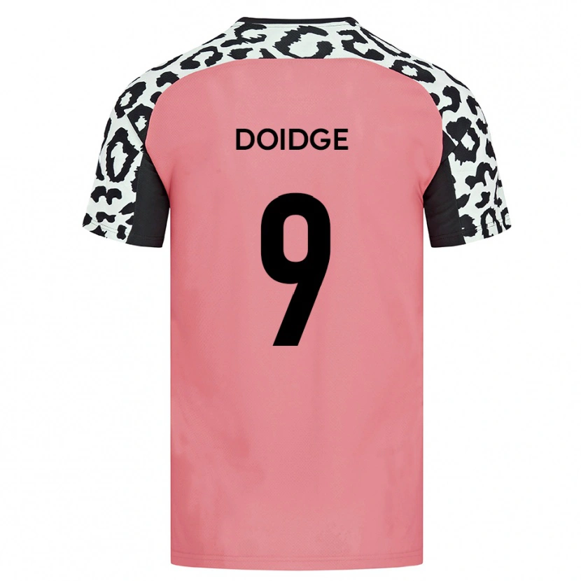 Danxen Herren Christian Doidge #9 Pink Schwarz Auswärtstrikot Trikot 2025/26 T-Shirt
