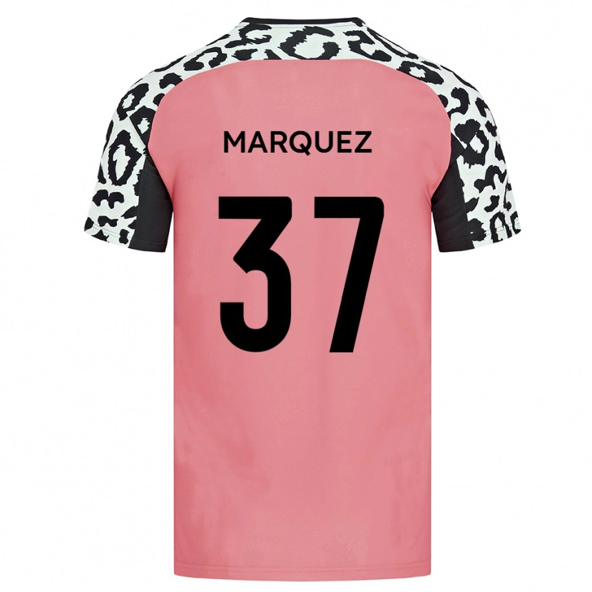 Danxen Herren Jose Marquez #37 Pink Schwarz Auswärtstrikot Trikot 2025/26 T-Shirt