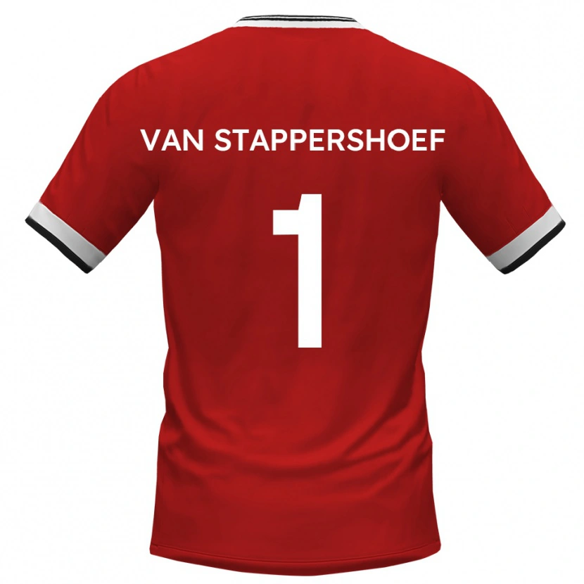 Danxen Herren Jordi Van Stappershoef #1 Weiß Schwarz Auswärtstrikot Trikot 2025/26 T-Shirt
